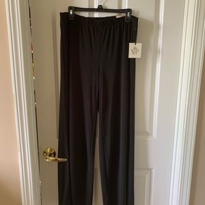 Chico,s Black Knit Palazzo Pants Women